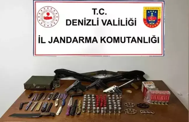 Denizli’de Silah Kaçakçılığı Operasyonu: Çok Sayıda Silah ve Mühimmat Ele Geçirildi