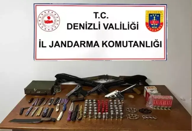 Denizli’de Silah Kaçakçılığı Operasyonu: Çok Sayıda Silah ve Mühimmat Ele Geçirildi