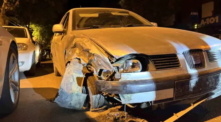 Denizli’de Kaçan Sürücü Kaza Yaptı